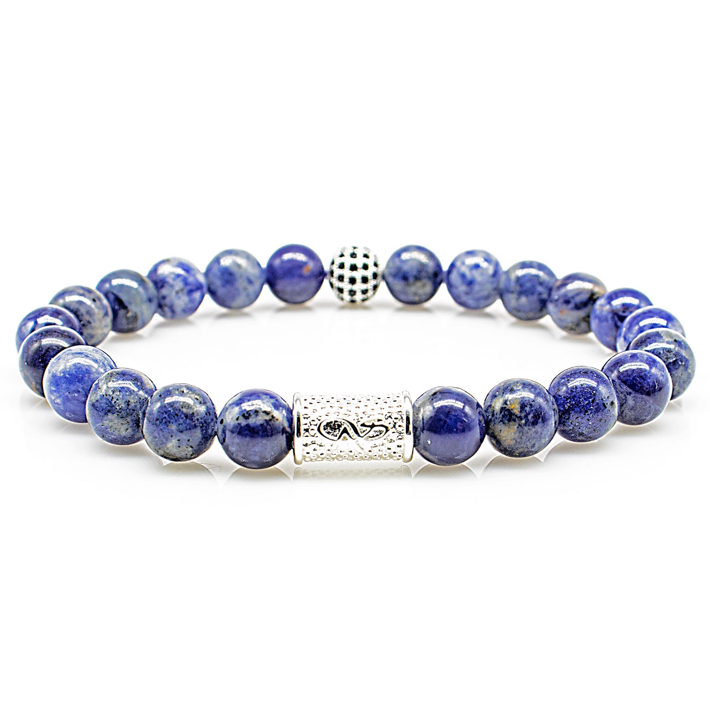 Sodalith Perlen Royal Beads 925 Sterling Silber