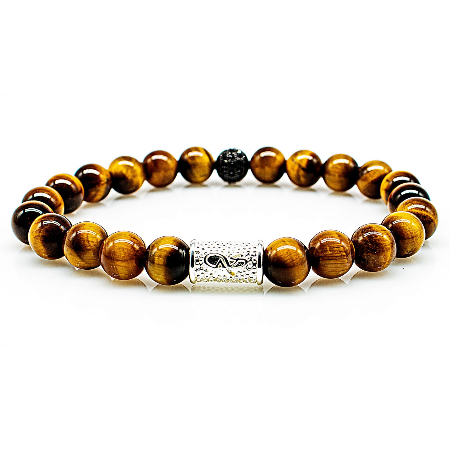 Tigerauge Perlen Royal Beads 925 Sterling Silber