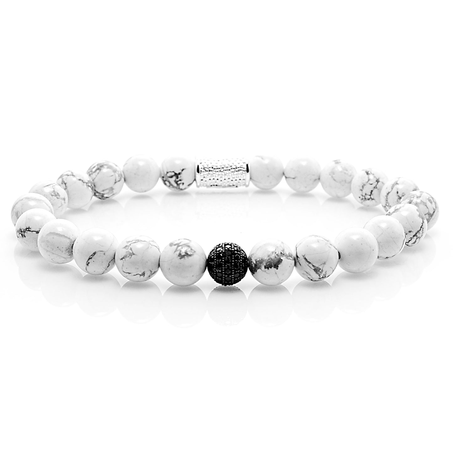 Howlith Perlen Royal Beads 925 Sterling Silber