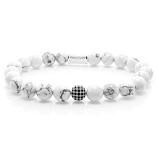 Howlith Perlen Royal Beads 925 Sterling Silber