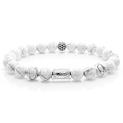 Howlith Perlen Royal Beads 925 Sterling Silber