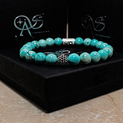 Türkis Perlen Royal Beads 925 Sterling Silber