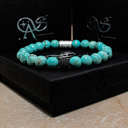 Türkis Perlen Royal Beads 925 Sterling Silber