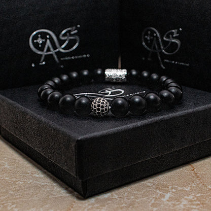 Onyx Perlen Matt Royal Beads 925 Sterling Silber