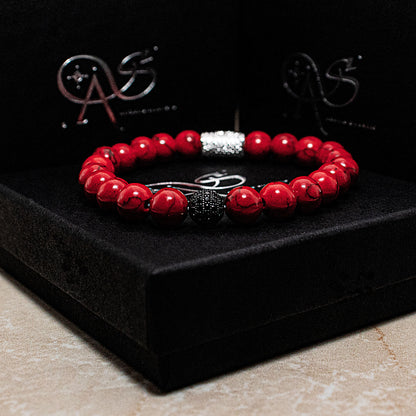 Roter Türkis Perlen Royal Beads 925 Sterling Silber