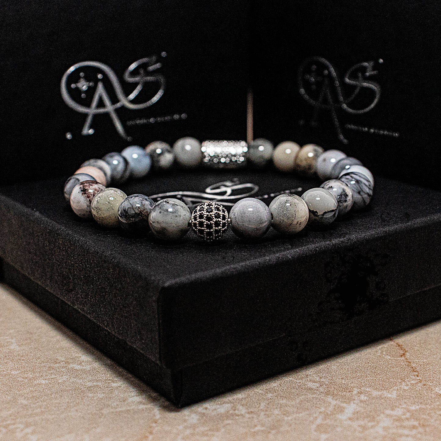 Achat Perlen Royal Beads 925 Sterling Silber