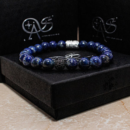 Lapislazuli Perlen Royal Beads 925 Sterling Silber