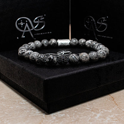 Jaspis Perlen Royal Beads 925 Sterling Silber
