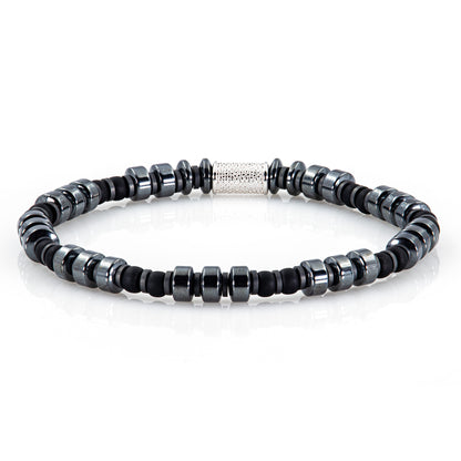 Black Hämatit Miyuki Perlen 925 Sterling Silber Rohdiniert 6mm