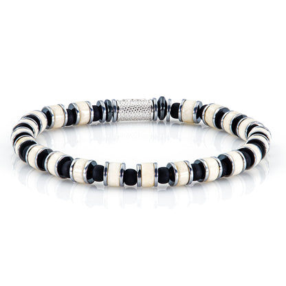 Riverstone Miyuki Perlen 925 Sterling Silber Rohdiniert 6mm