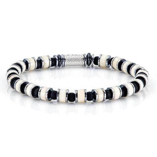 Riverstone Miyuki Perlen 925 Sterling Silber Rohdiniert 6mm