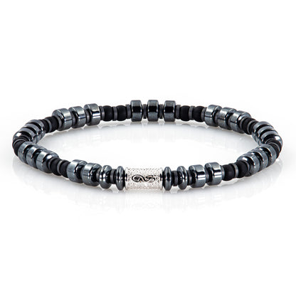 Black Hämatit Miyuki Perlen 925 Sterling Silber Rohdiniert 6mm