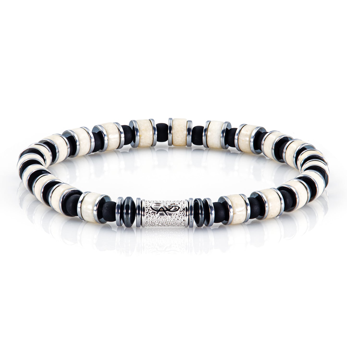 Riverstone Miyuki Perlen 925 Sterling Silber Rohdiniert 6mm