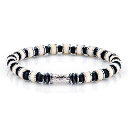 Riverstone Miyuki Perlen 925 Sterling Silber Rohdiniert 6mm