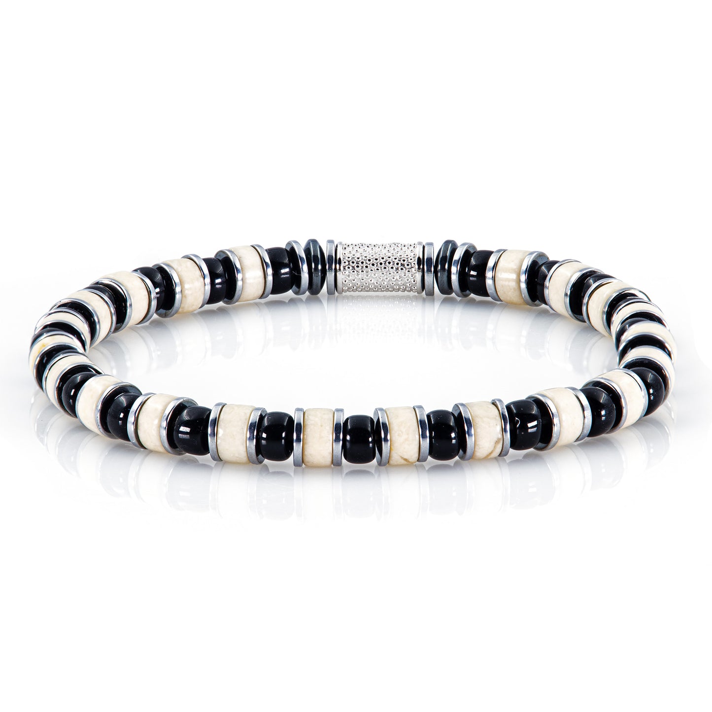 Riverstone Miyuki Perlen 925 Sterling Silber Rohdiniert 6mm
