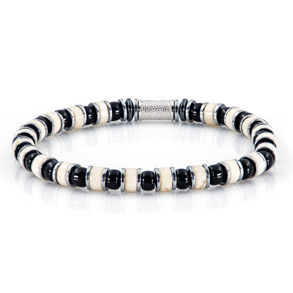 Riverstone Miyuki Perlen 925 Sterling Silber Rohdiniert 6mm