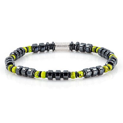 Black Hämatit Miyuki Perlen 925 Sterling Silber Rohdiniert 6mm