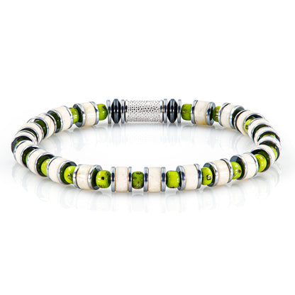 Riverstone Miyuki Perlen 925 Sterling Silber Rohdiniert 6mm