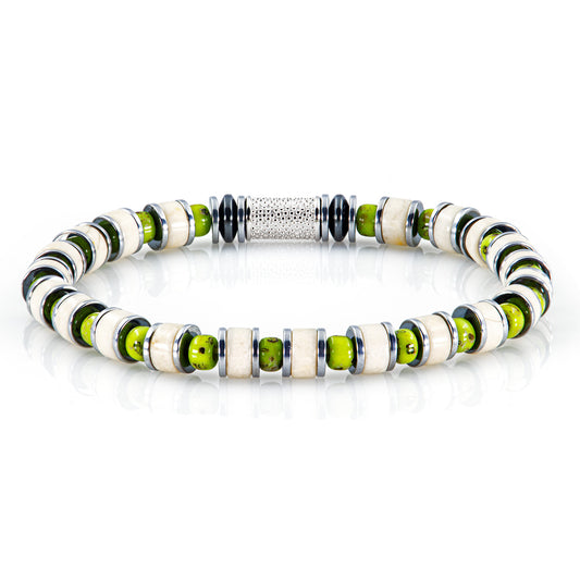 Riverstone Miyuki Perlen 925 Sterling Silber Rohdiniert 6mm