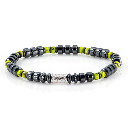 Black Hämatit Miyuki Perlen 925 Sterling Silber Rohdiniert 6mm