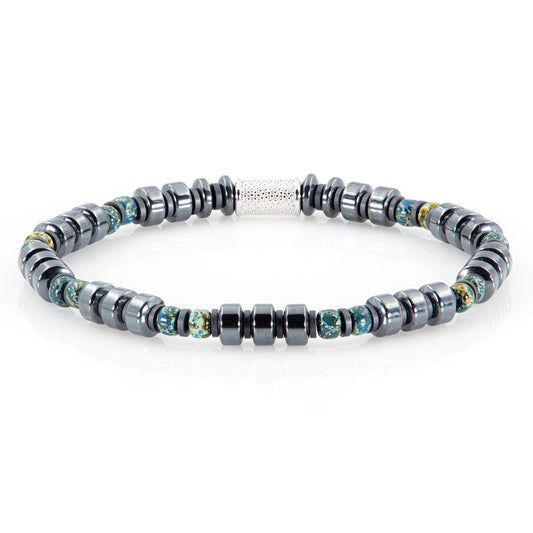 Black Hämatit Miyuki Perlen 925 Sterling Silber Rohdiniert 6mm