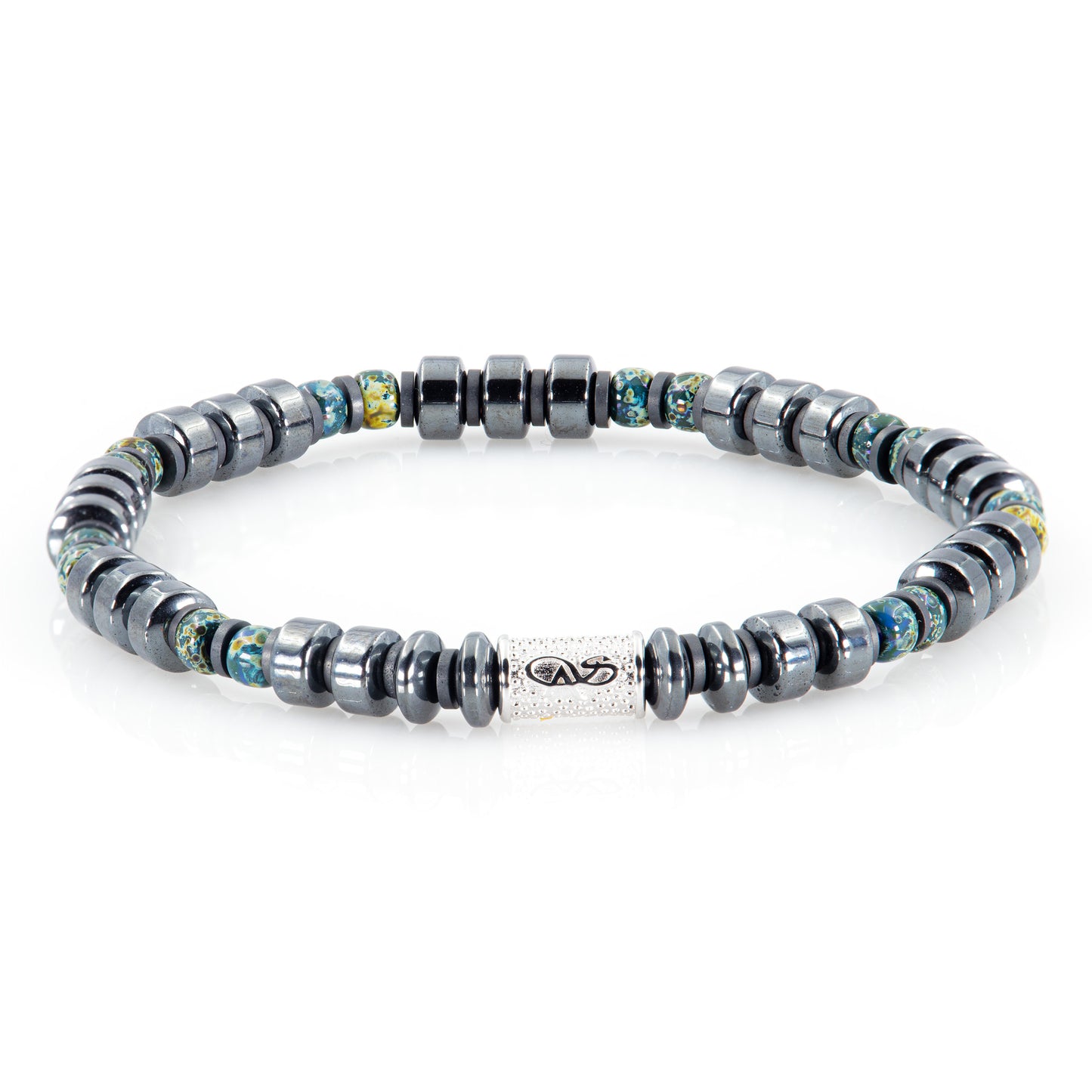 Black Hämatit Miyuki Perlen 925 Sterling Silber Rohdiniert 6mm