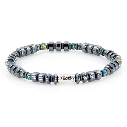 Black Hämatit Miyuki Perlen 925 Sterling Silber Rohdiniert 6mm