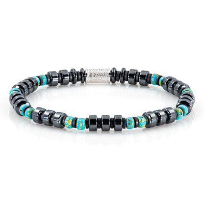 Black Hämatit Miyuki Perlen 925 Sterling Silber Rohdiniert 6mm