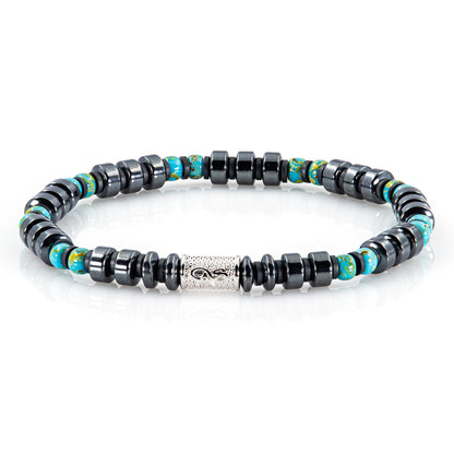 Black Hämatit Miyuki Perlen 925 Sterling Silber Rohdiniert 6mm