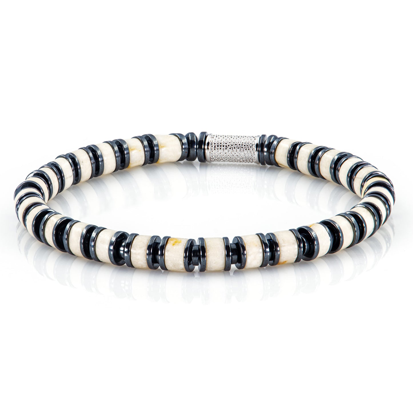 Riverstone Perlen 925 Sterling Silber Rohdiniert 6mm
