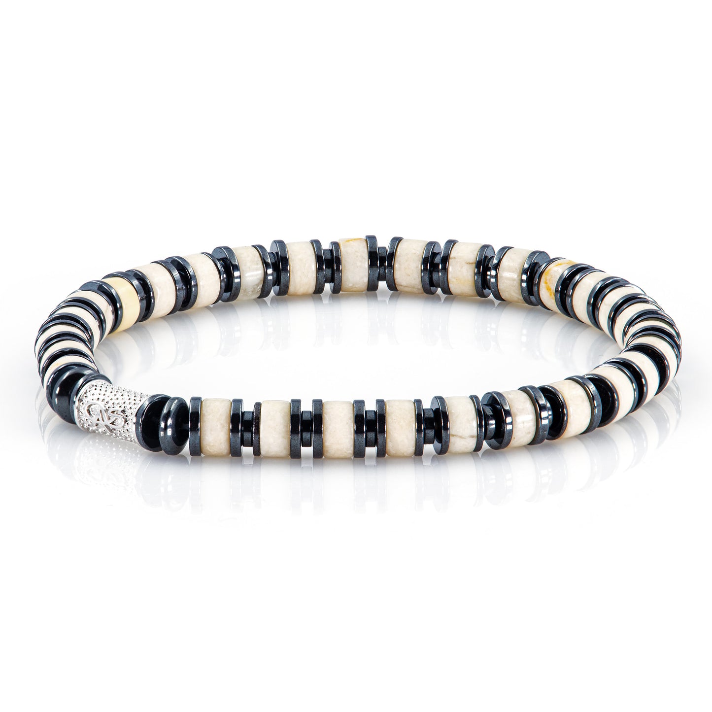 Riverstone Perlen 925 Sterling Silber Rohdiniert 6mm