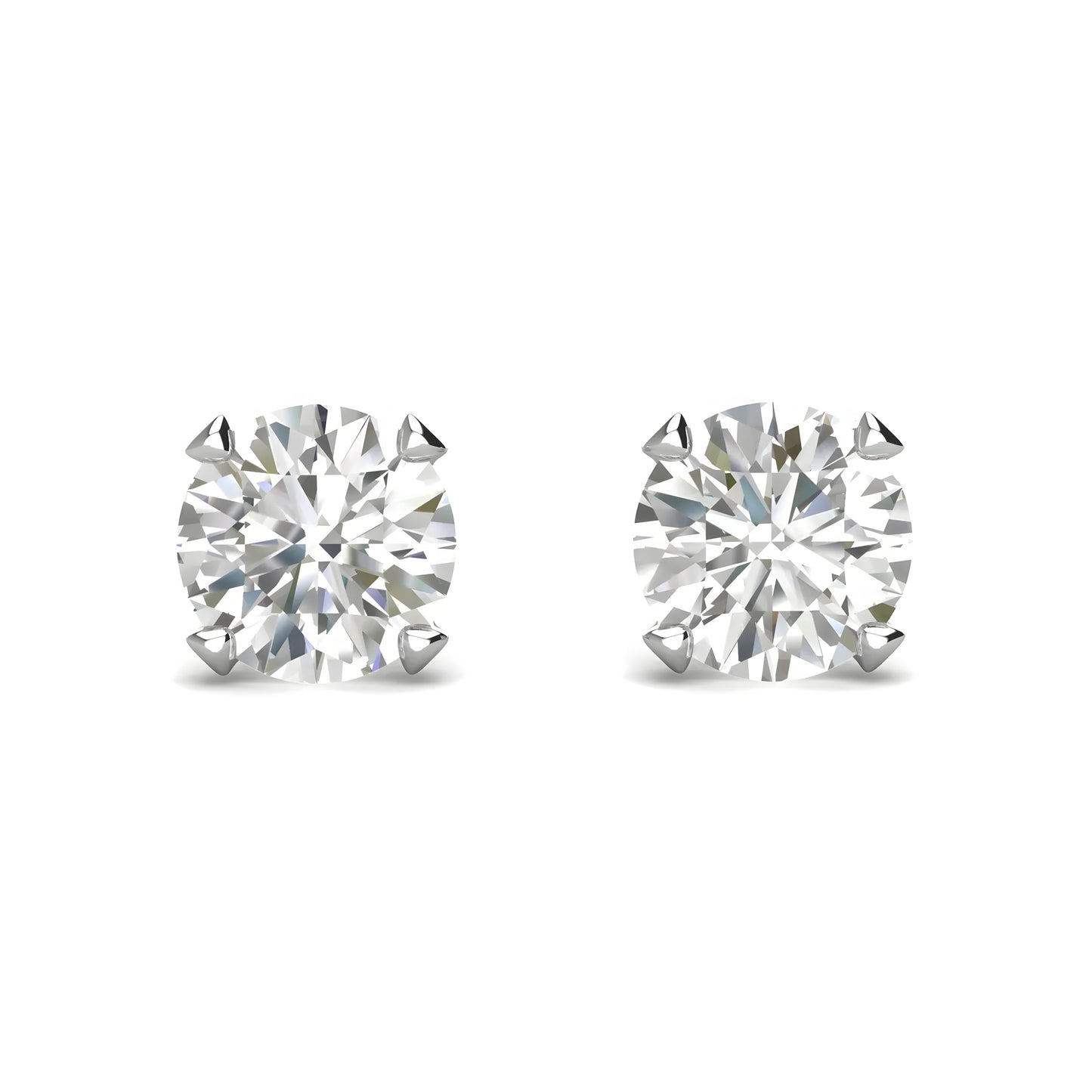 Ohrring 925 Sterling Silber Moissanit Diamant 1,0 Karat