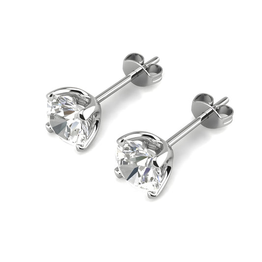 Ohrring 925 Sterling Silber Moissanit Diamant 1,0 Karat