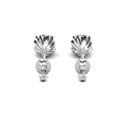 Ohrring 925 Sterling Silber Moissanit Diamant 0,25 Karat