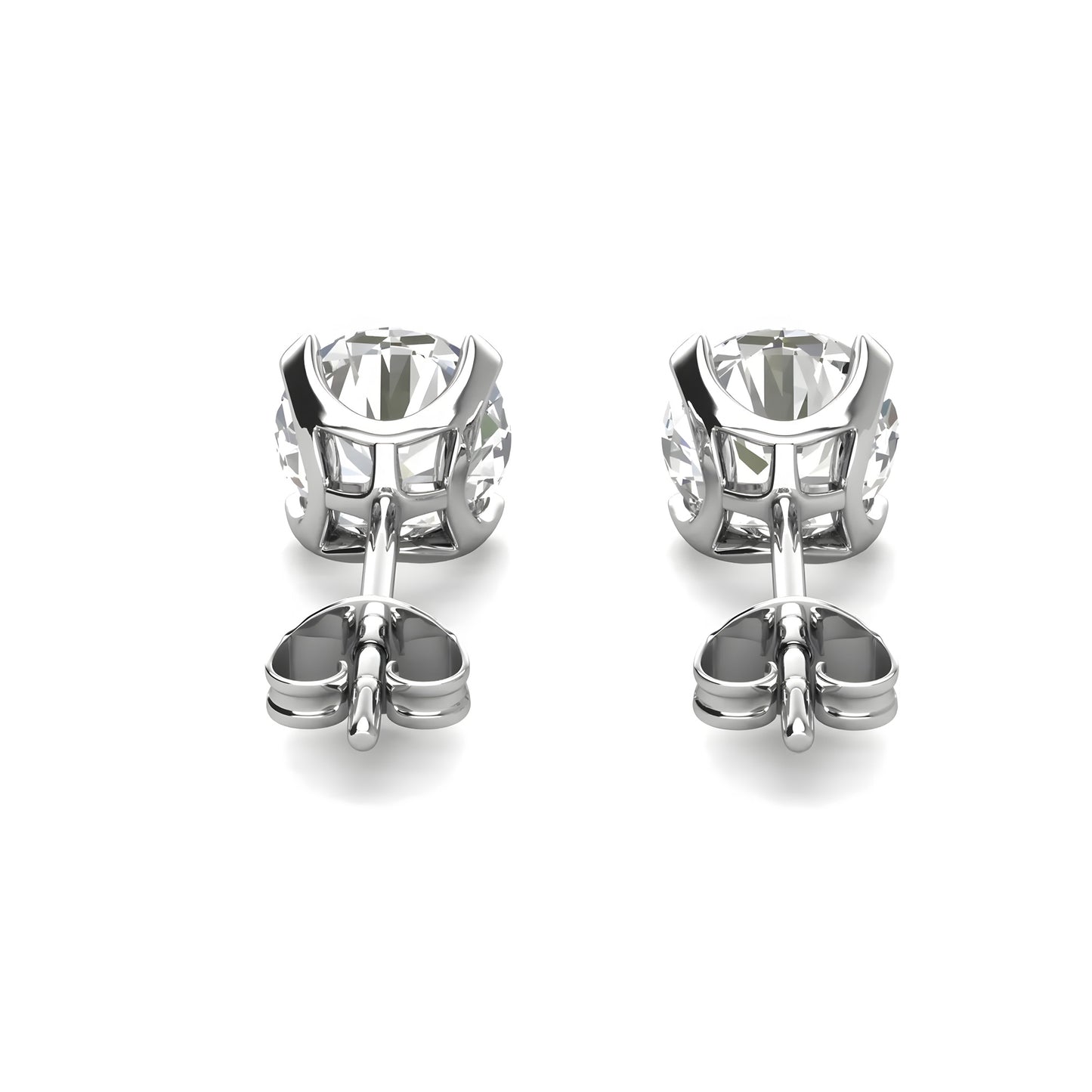 Ohrring 925 Sterling Silber Moissanit Diamant 1,0 Karat