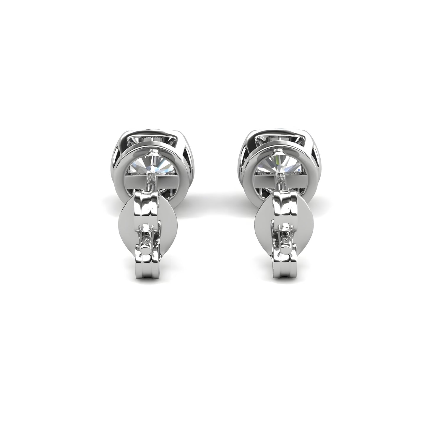 Ohrring 925 Sterling Silber Moissanit Diamant 0,25 Karat