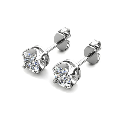 Ohrring 925 Sterling Silber Moissanit Diamant 0,25 Karat