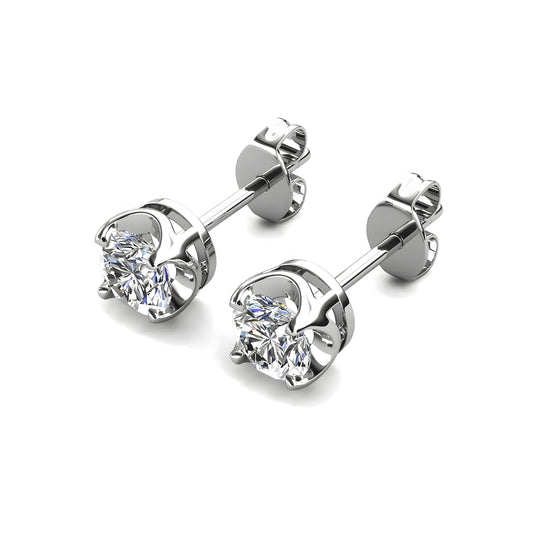 Ohrring 925 Sterling Silber Moissanit Diamant 0,25 Karat