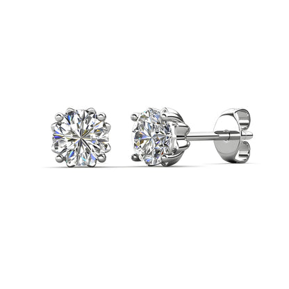 Ohrring 925 Sterling Silber Moissanit Diamant 0,25 Karat