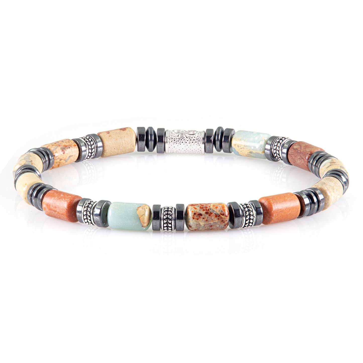Shoushan Stone Perlen Silver Orzo 6mm 925 Sterling Silber