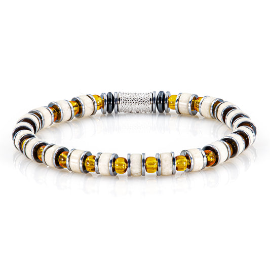 Riverstone Miyuki Perlen 925 Sterling Silber Rohdiniert 6mm