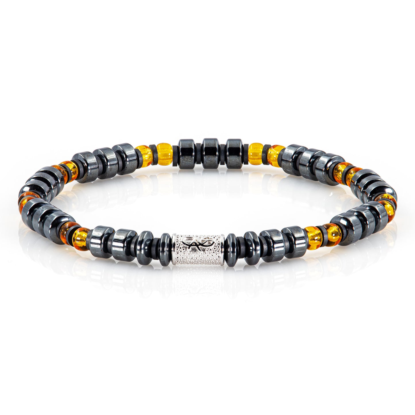 Black Hämatit Miyuki Perlen 925 Sterling Silber Rohdiniert 6mm