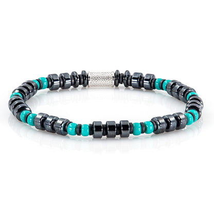 Black Hämatit Miyuki Perlen 925 Sterling Silber Rohdiniert 6mm