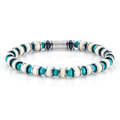Riverstone Miyuki Perlen 925 Sterling Silber Rohdiniert 6mm