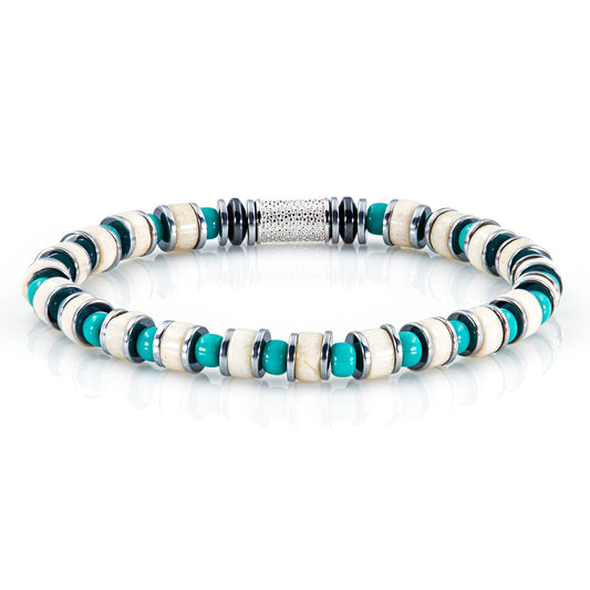 Riverstone Miyuki Perlen 925 Sterling Silber Rohdiniert 6mm