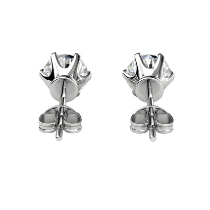 Ohrring 925 Sterling Silber Moissanit Diamant 0,5 Karat