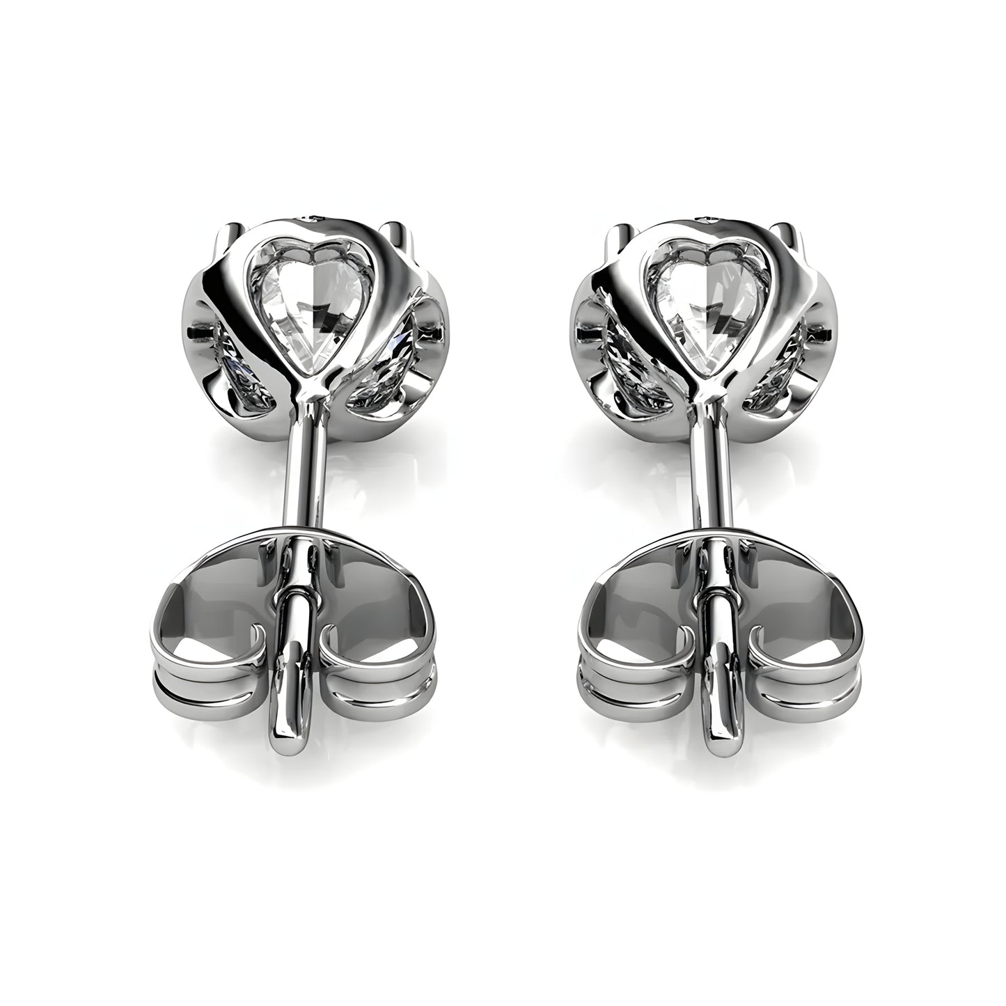 Ohrring 925 Sterling Silber Moissanit Diamant 0,5 Karat