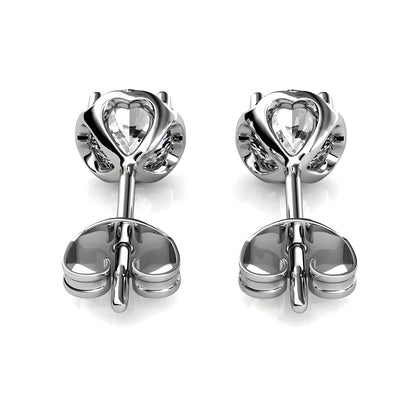 Ohrring 925 Sterling Silber Moissanit Diamant 0,5 Karat