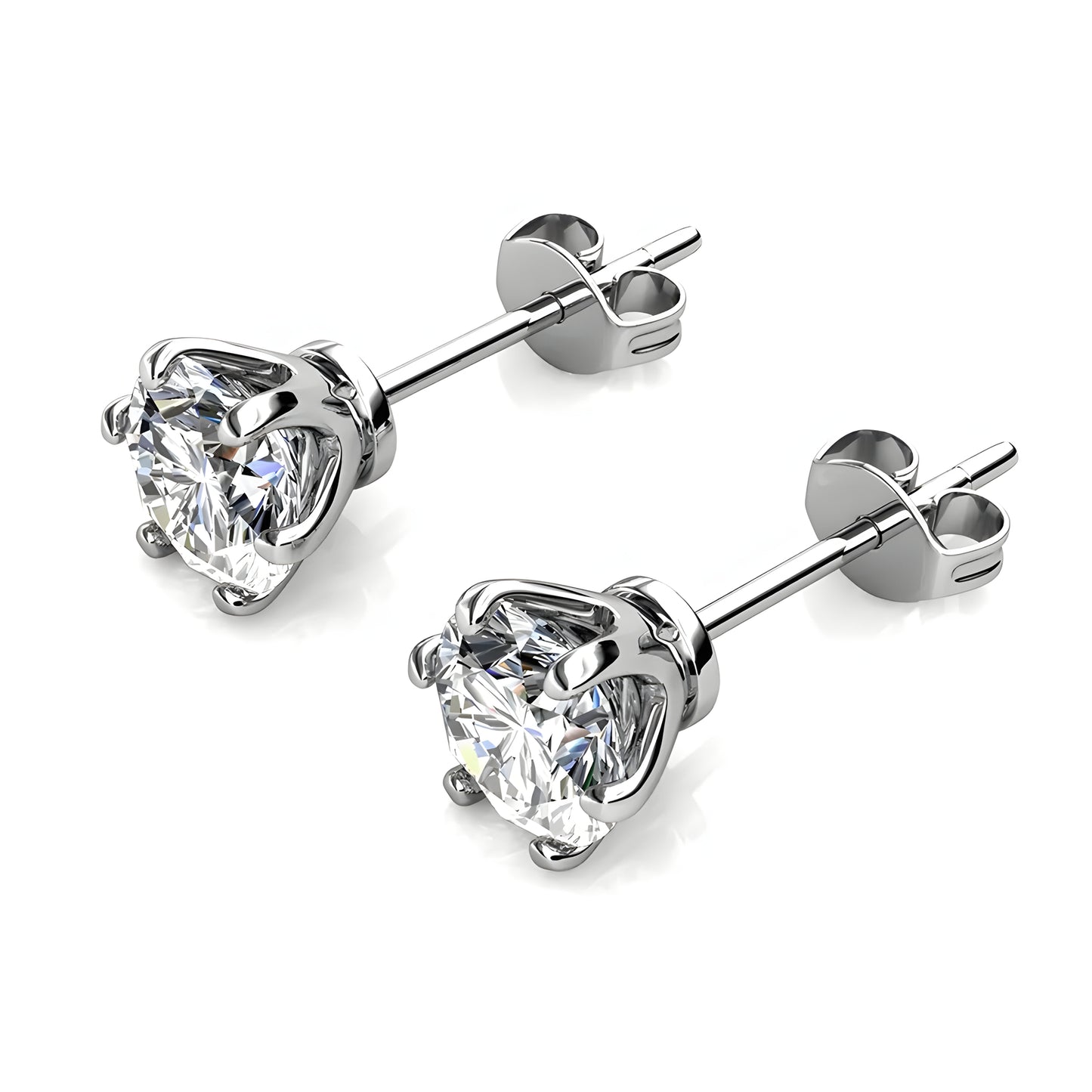 Ohrring 925 Sterling Silber Moissanit Diamant 0,5 Karat