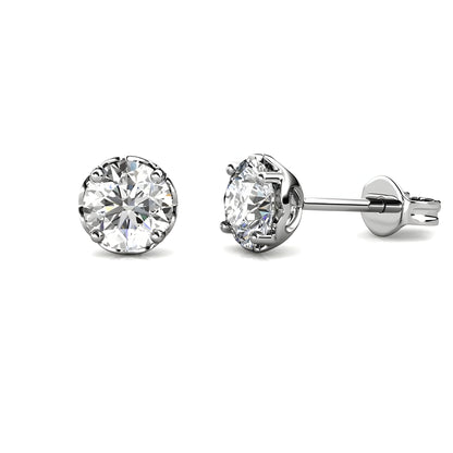 Ohrring 925 Sterling Silber Moissanit Diamant 0,5 Karat